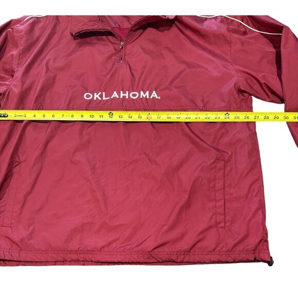 Red‎ Oak Oklahoma Sooners Pullover Size XL Vintage jacket Quarter Zip | P1 - Picture 4 of 5